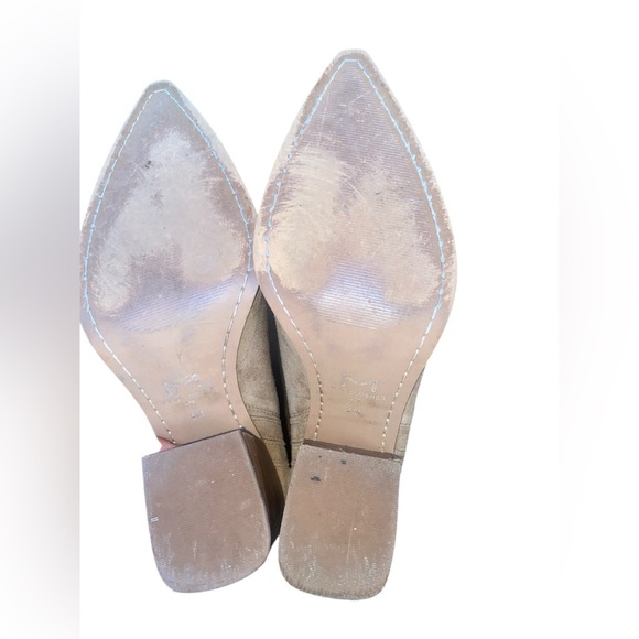 MARC FISHER LTD Womens Oshay Pointed-Toe Suede Ankle Boots,Size 8 - Picture 5 of 8